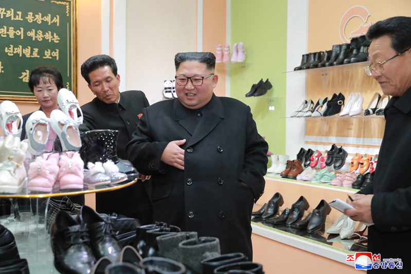 Supreme Leader Kim Jong Un Visits Wonsan Shoes Factory